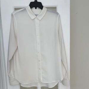 White Button-Up Blouse